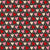 Valentine's Day Heart Doodles and Dots on Dark Gray Image