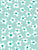 Little Flowers Seafoam Blue Green and White Image