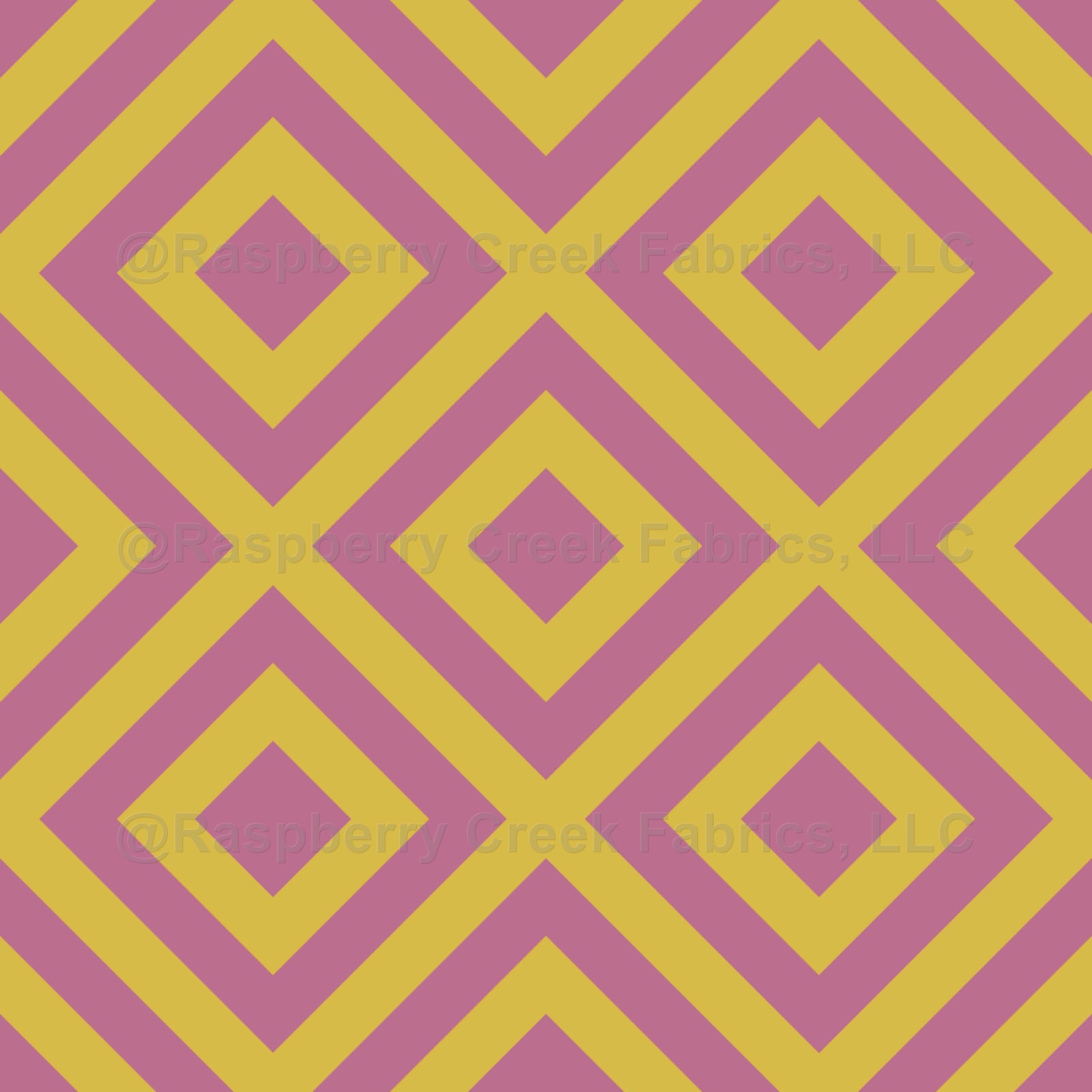 Mustard Gold Mauve Geometric Diamond Grid
