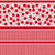 Cherry stripe large scale fabric. Image