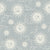 blue nursery wallpaper, retro suns and clouds, sleepy sun on a light blue sky with linen texture look Image