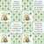 Classic Pooh Patchwork in Pale Mint Green for Cheater Quilt or Blanket Image