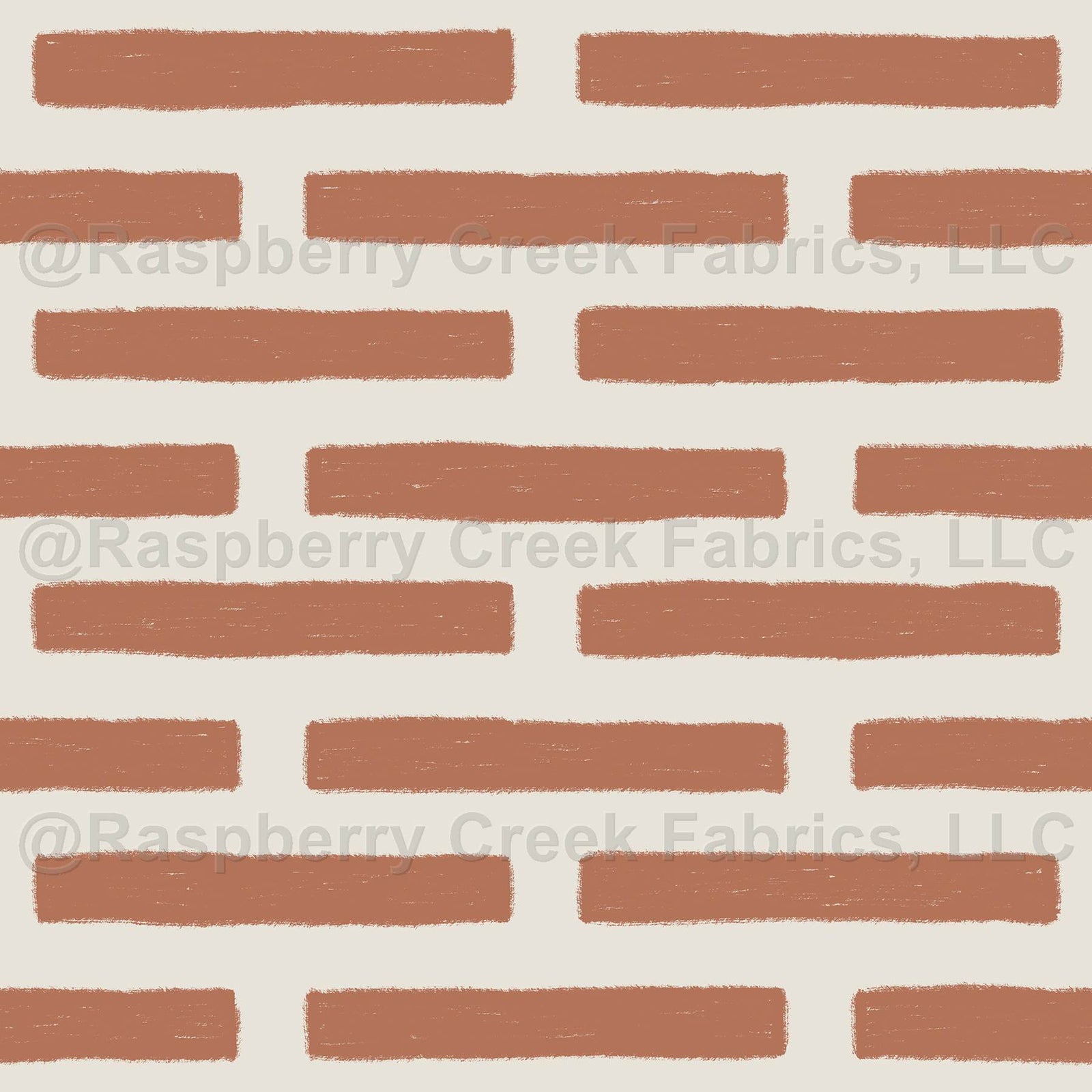 Textured Dashed Lines {Sunburn Muted Clay and Pearly White Cream} Bohemian Faux Brick