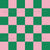 Chess Board in Green and Pink Image