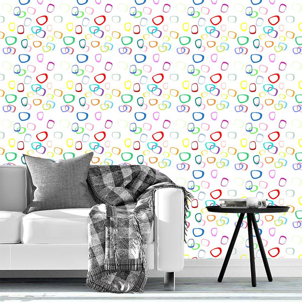 Bauhaus, Retro Style, Vintage, Colorful Shapes, White Background ...
