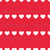Heart Stripe - White on Red Image