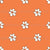 Happy Fall Y'All Dainty Daisies on Orange Spice Image