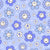 Happy Face Daisies Periwinkle Blue Image