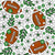Team Spirit Football Floral in Kelly Green Image