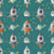 Space Boy - Rockets, Planets and Stars on Dark Teal Image