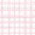 Hand Drawn Gingham Checkerboard Print for Girls in Pink Peach and Cream White Image