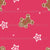 Dark Pink Gingerbread Galaxy - Gingerbread Men with pink and white stars on dark pink - Pink Sugarplum Dreams - Dawn K Designs Image