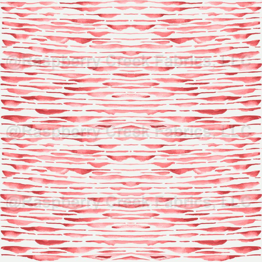 Watercolor Organic Brushstroke Stripe in Terracotta