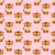 Cute Cartoon Baby Tiger on Pale Pink Image