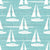Sailboats in Aqua Blue, Coastal Summer Vacation by KristenInStitches Image