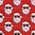 Groovy Santa Blowing Bubbles Red Image
