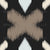 Ikat medallions and crosses on black Image