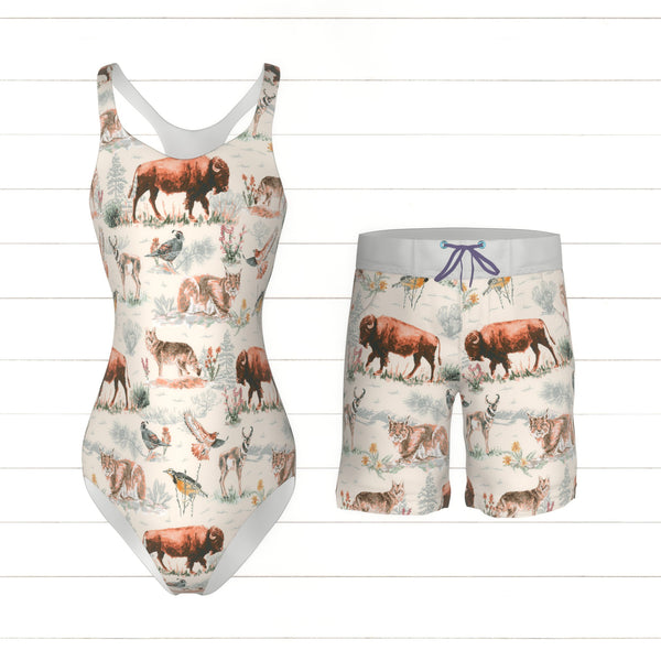 High Desert Animals: Bison, Pronghorn Antelope, Bobcat, Red Tailed Haw ...