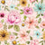 Penelope Watercolor Flowers on Pink Image