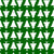 Christmas Trees Pattern, Pine Trees, White on Green Image