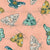 Sunburst Moths on Pink Image