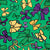 Mardi Gras Beads and Bows Green Image
