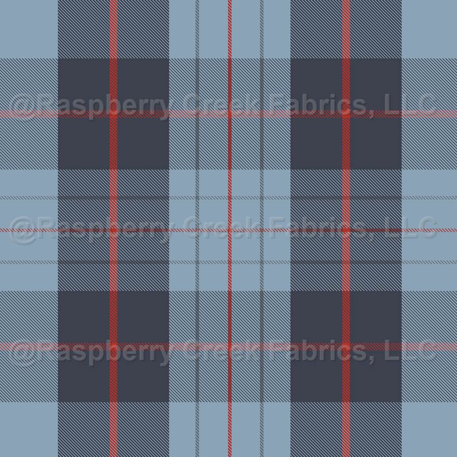 I Otter Love You - Blue and Red Tartan Plaid