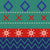 Horizontal Geometric Blanket Stripe in Green Navy Red Image