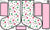 Christmas Stocking Craft Panel: Peppermints with Pink Solid – Reindeer Games Collection by Patternmint Image