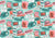 1950s Soda Fountain Overlapping Signs on Light Blue Image