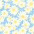 Summer Daisies Ocean Blue and Yellow Image