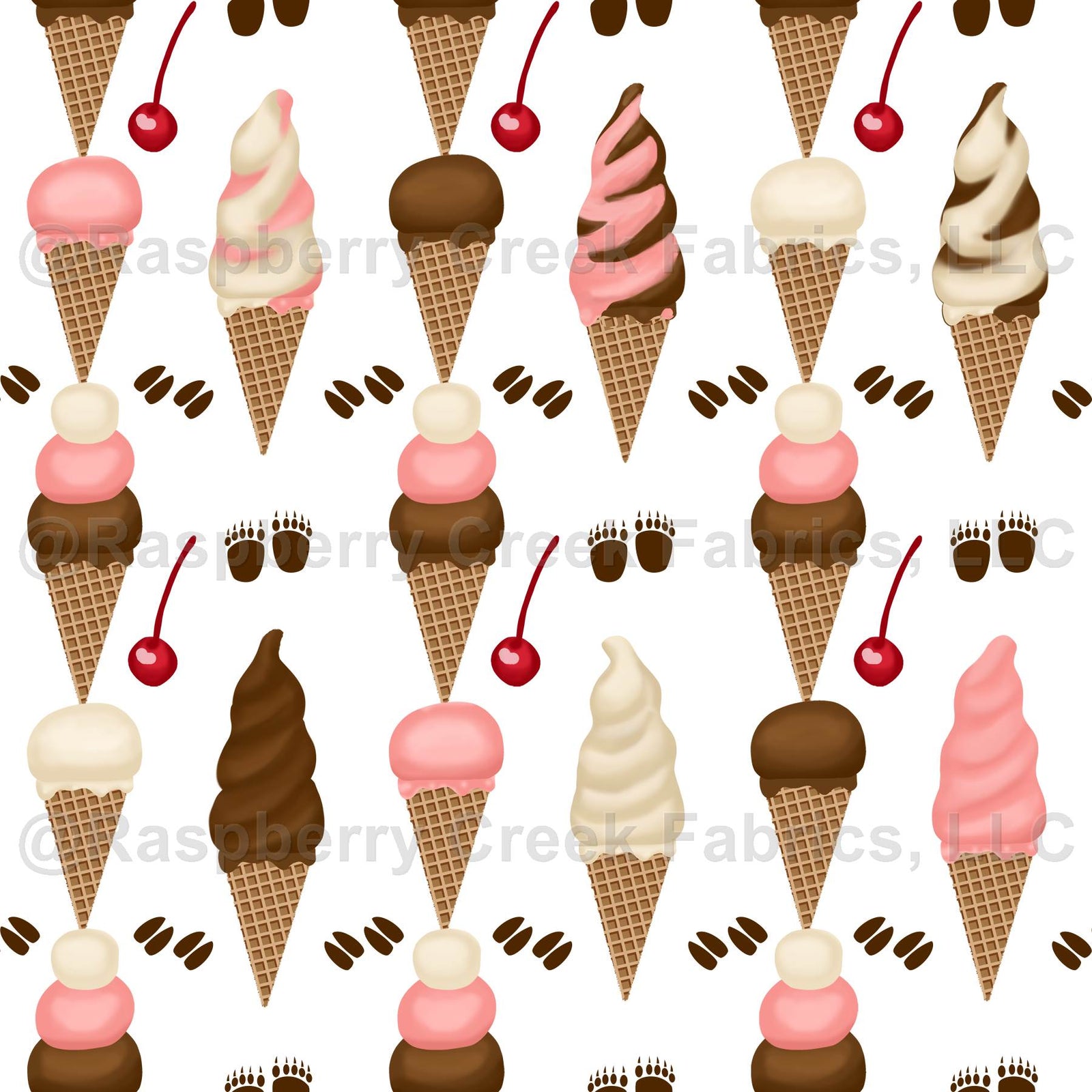 Soft-Serve Ice Cream Cones White