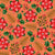 Christmas Poinsettias and Retro Orange Festive Holiday Botanicals Image
