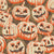 Jack-o-lanterns in vintage halftone. Image