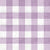 Faux Linen PRINTED Textured Gingham Lilac Image