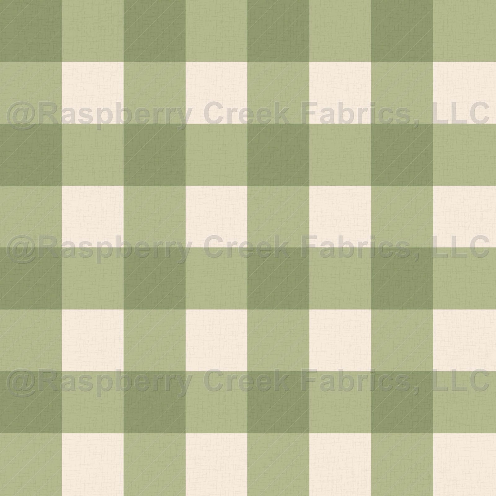 Academia Textured Woven Gingham Check in Olive Green