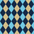 Argyle Pattern, Navy Blue Beige Blue, Brown Stitching Image