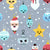 Cutie Christmas Ornaments Light Gray Image