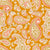 Paisley Handpainted Boho Decorative Paisley Peint in Golden Yellow Image