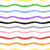 Wavy stripes, stripes, rainbow, white, school, roygbv, back to school, coordinate, crayon, chalk, kids, teacher, white Image