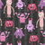 Cute Pink and Purple Halloween Monsters Image