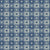 Faux Knitted Wool Gingham Retro Folk Nordic Warm Grandpa Style White and Color Hearts Dusty Sea Blue Image