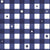 Americana Navy Blue and White Gingham Checkerboard with Spotted Stars Image