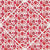 Red Berries Retro Florals Diamond Tile Image