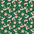 Christmas Ornaments on Dark Green Image