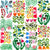 Valentines garden on white Image