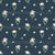 Daisies & Wildflowers in Navy Blue - Count Sheep Collection Image