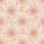 Bohemian pink scandi floral pattern with polka dots Image