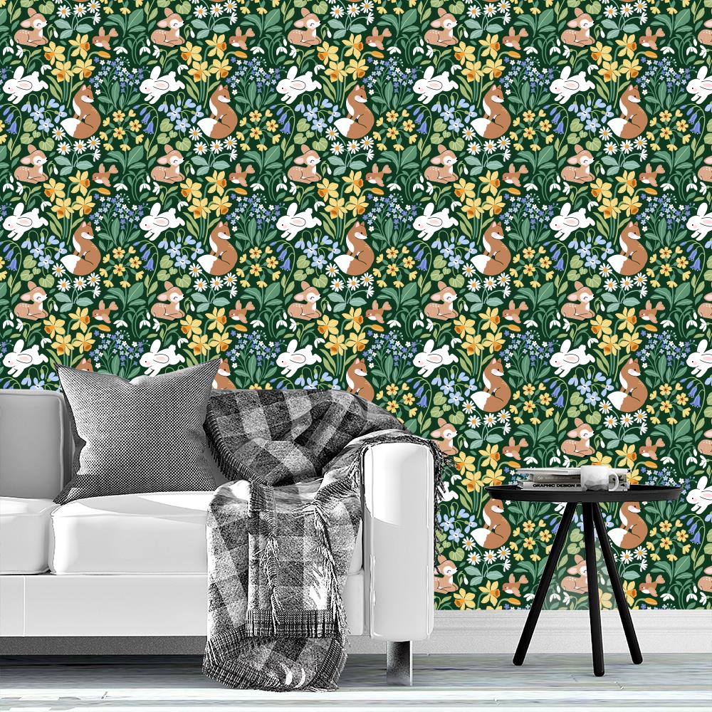 Woodland Spring / Green / MirabellePrint