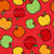 Farm Fresh Apples on Red Image
